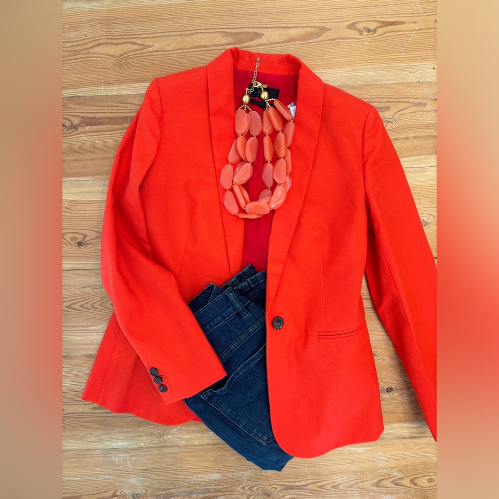 JCrew Parke Blazer Bright Orange *No Longer Available via JCrew*